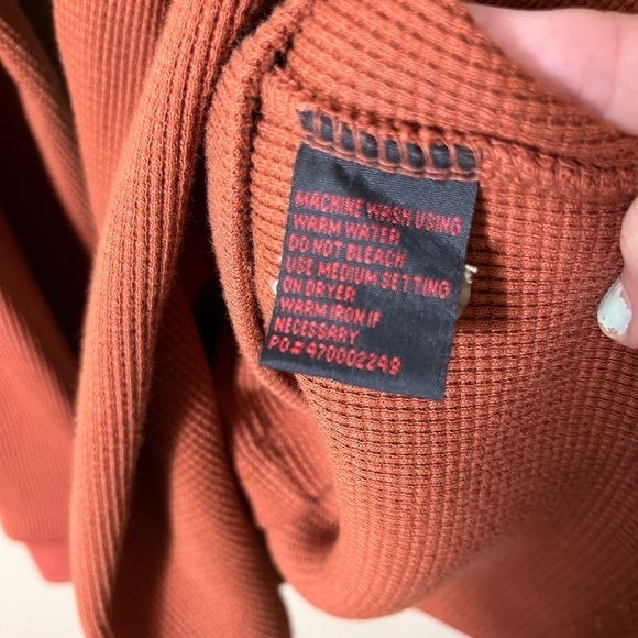 Men’s Wolverine 1/4 Button Thermal Henley Cotton Size XL Rugged Outdoor Casual - Picture 4 of 12